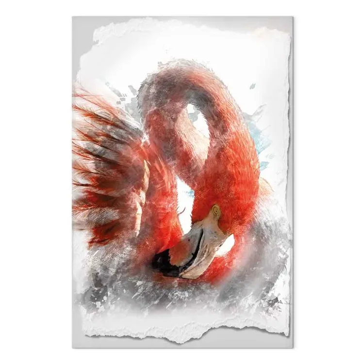 Roter Flamingo (1-teilig) - Majestätischer Vogel