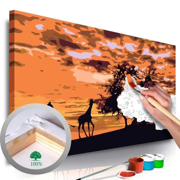 Savanne (Giraffen & Elefanten)