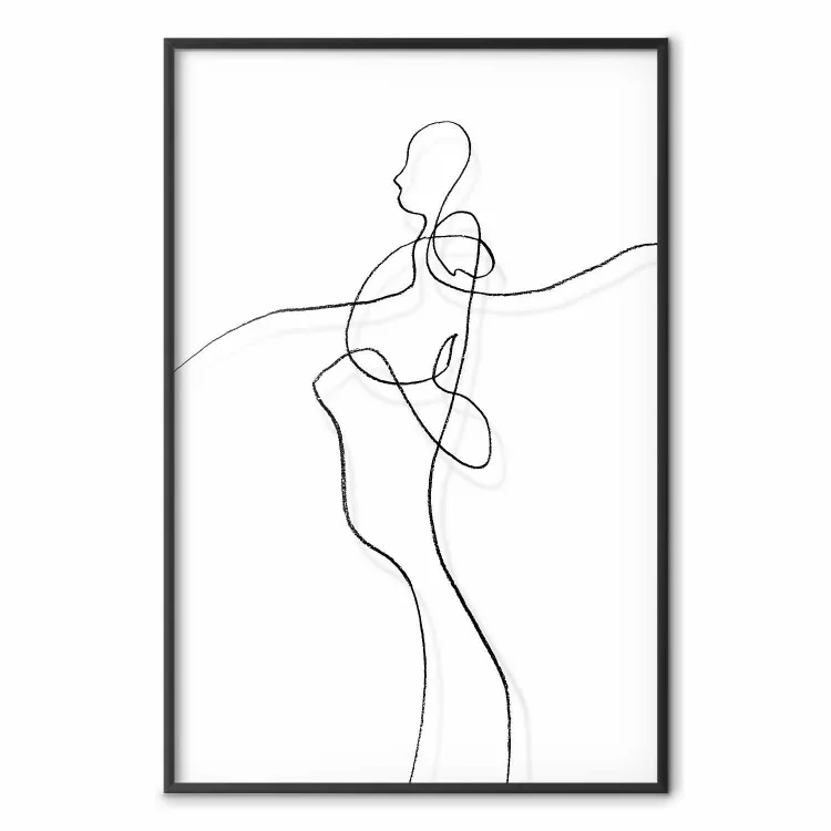 Meine Seele - Minimalistische Komposition mit menschlicher Silhouette
