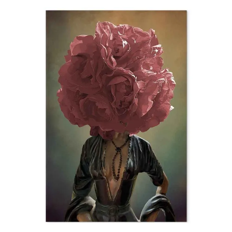Blumige Gedanken (1-teilig) Hochformat - Abstraktion mit Pflanzenmotiv