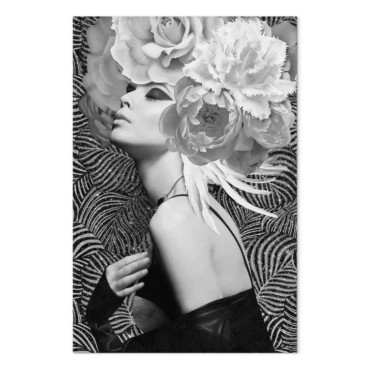 Silberne Prinzessin (1-teilig) Hochformat - Porträt, Blumen