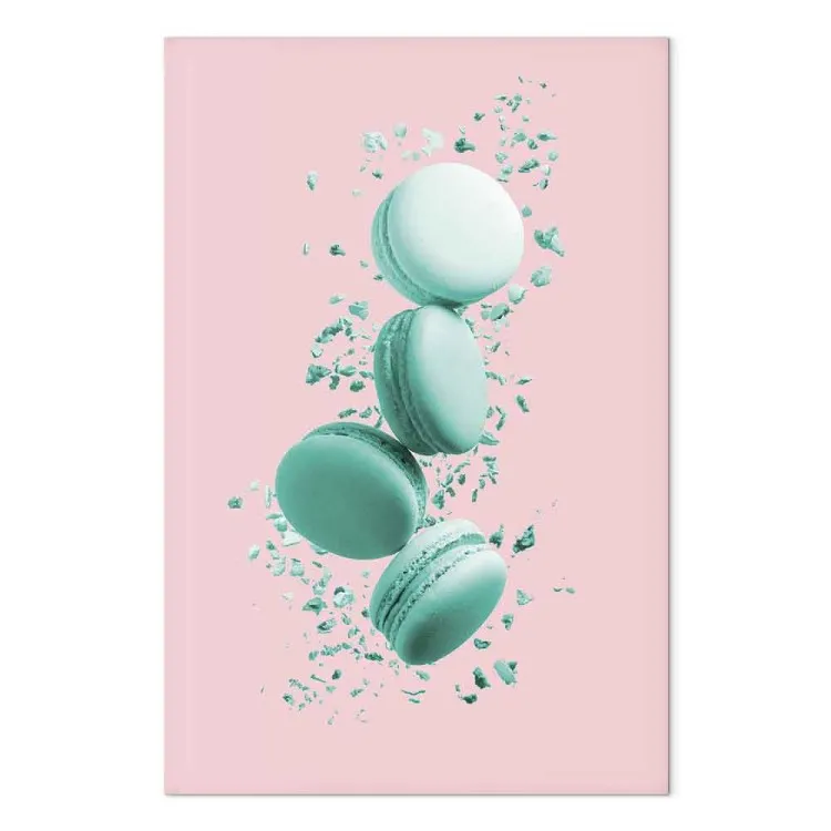 Fliegende Süßigkeiten (1-teilig) Hochformat - Donuts, pastellfarben