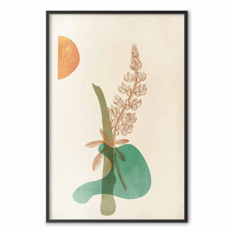 Lupine - Einzigartige Abstraktion im Boho-Stil