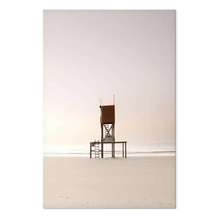 Morgendämmerung am Strand – Küstenlandschaft am Strand mit dem Meer in der Ferne