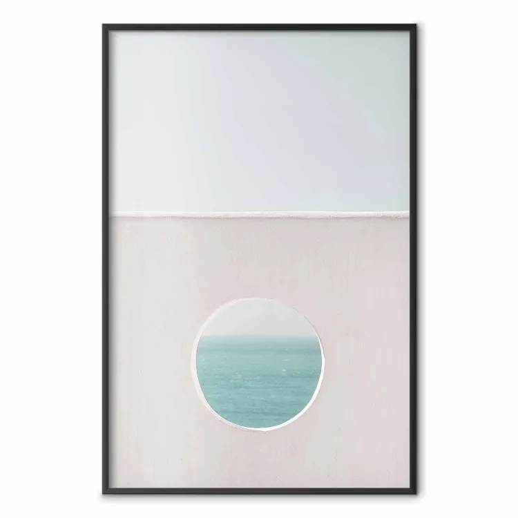 Kreisförmiger Horizont - Ruhe Meer und Himmel