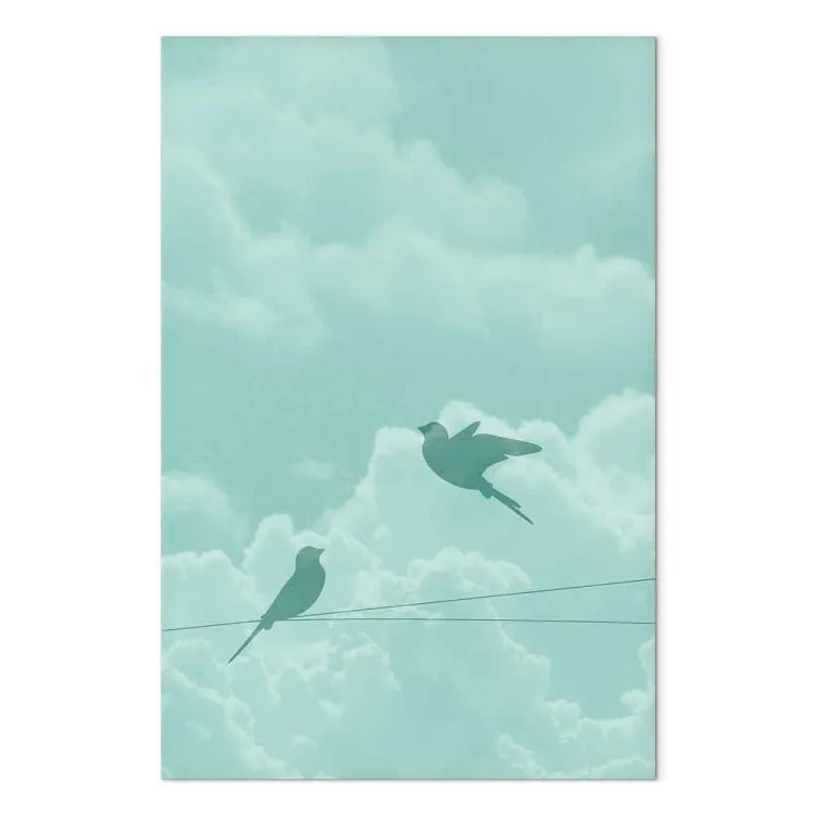 Flugschatten (1-teilig) - Pastell-Landschaft