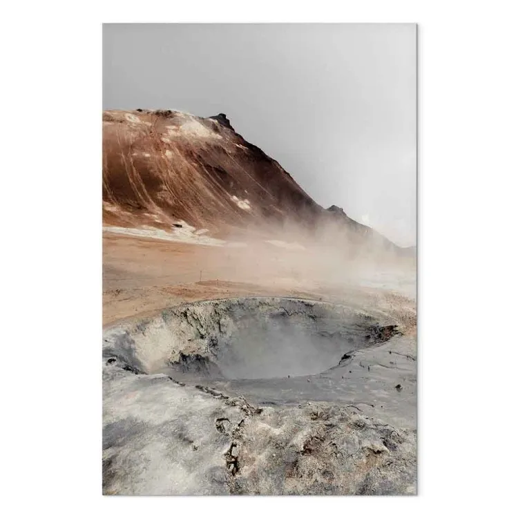 Heißer Atem der Erde (1-teilig) Hochformat - Landschaft eines Nebels