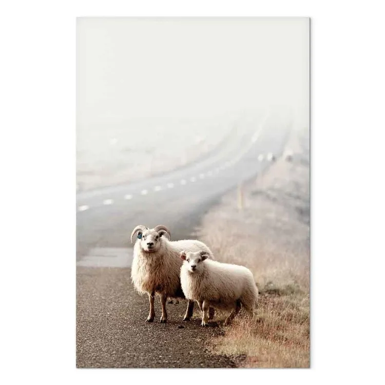 Außergewöhnliche Anhalter (1-teilig) Hochformat - Tiere am Straßenrand