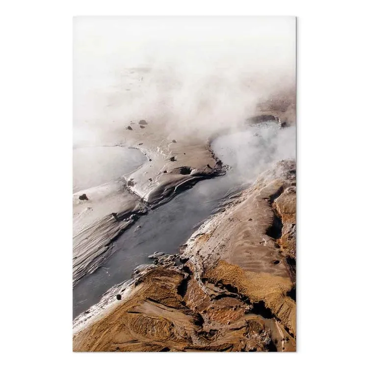 Heiße Quellen (1-teilig) Hochformat - Nebelige Wasserlandschaft