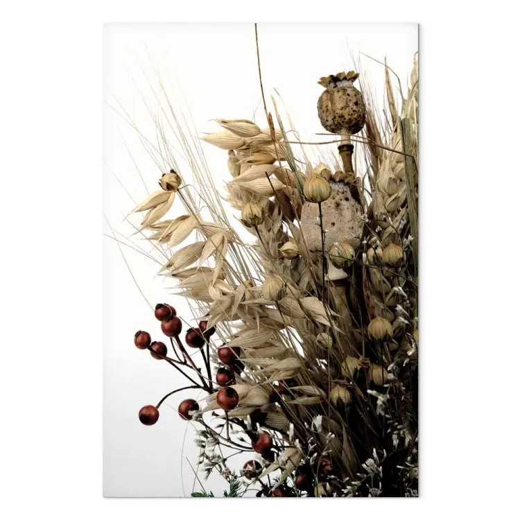 Goldenes Tagebuch (1-teilig) Hochformat - Blumenstrauß im Boho-Stil