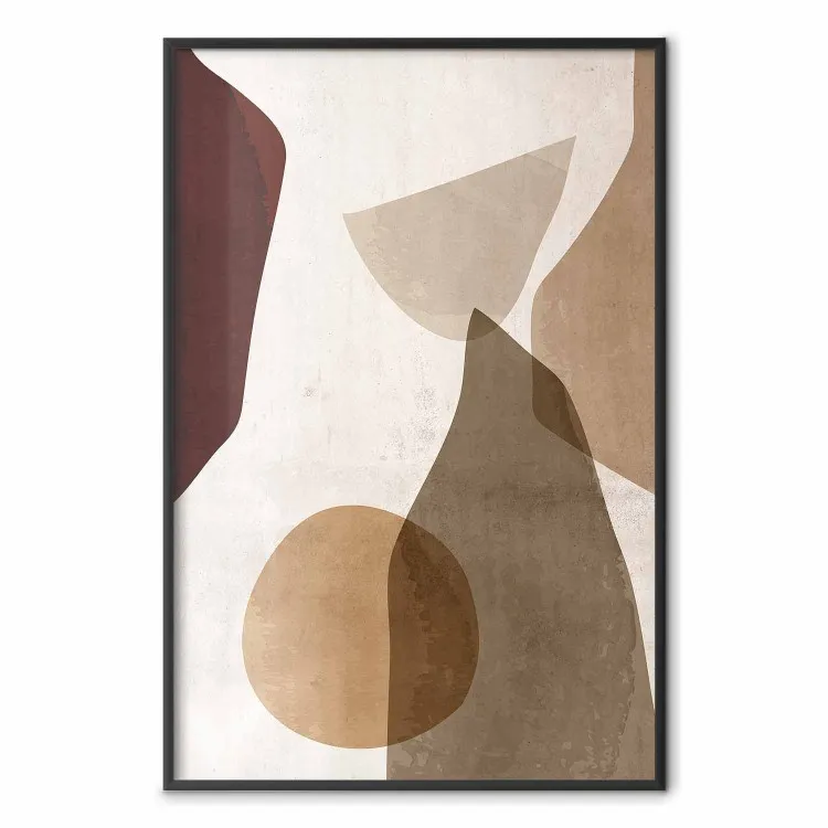 Herbstliches Schachmatt - Komposition abstrakter geometrischer Figuren