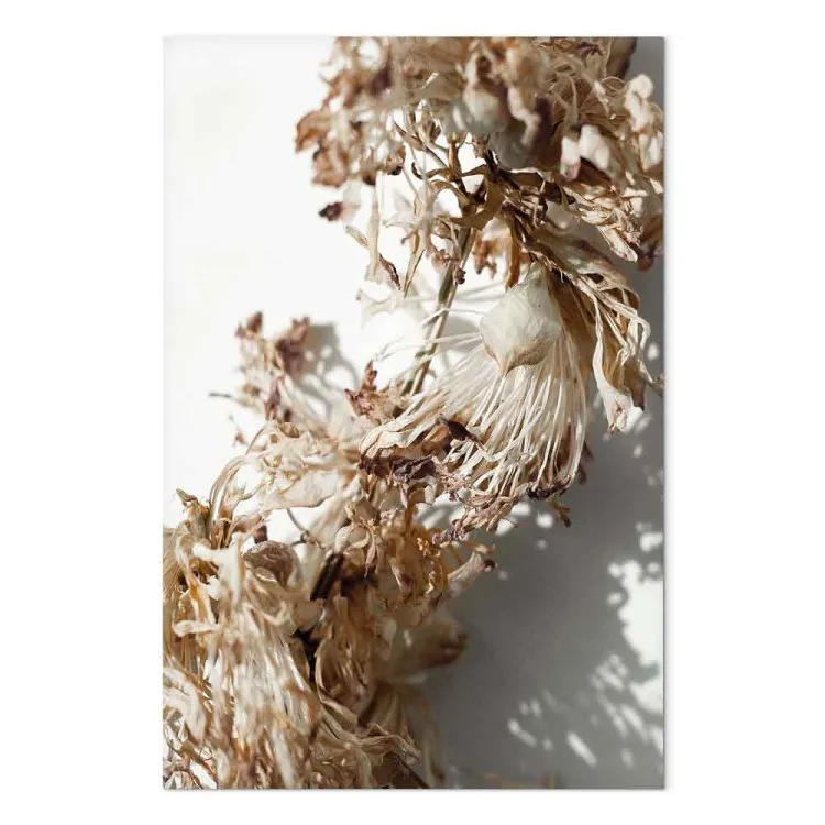 Traumraum (1-teilig) Hochformat - Verdrehte Blumen im Boho-Stil