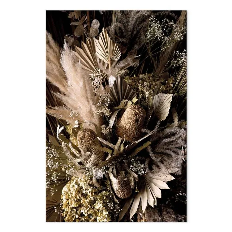 Barocke Pracht (1-teilig) Hochformat - Blumenstrauß im Boho-Stil