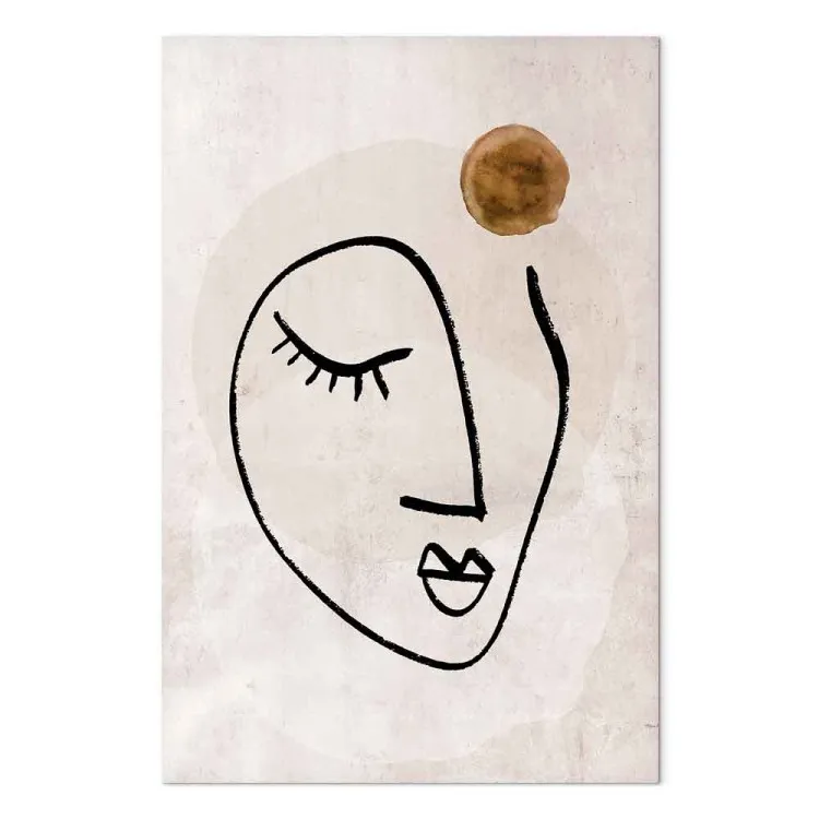 Leichtigkeit der Erinnerungen (1-teilig) Hochformat - Linienkunst
