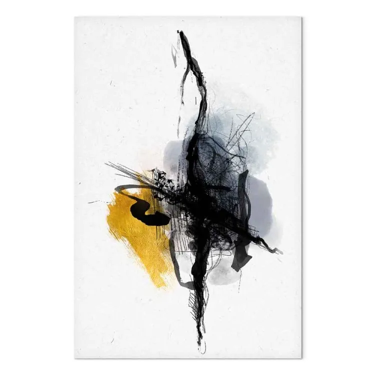 Aufgewühlter Strom (1-teilig) Hochformat - Künstlerische Abstraktion