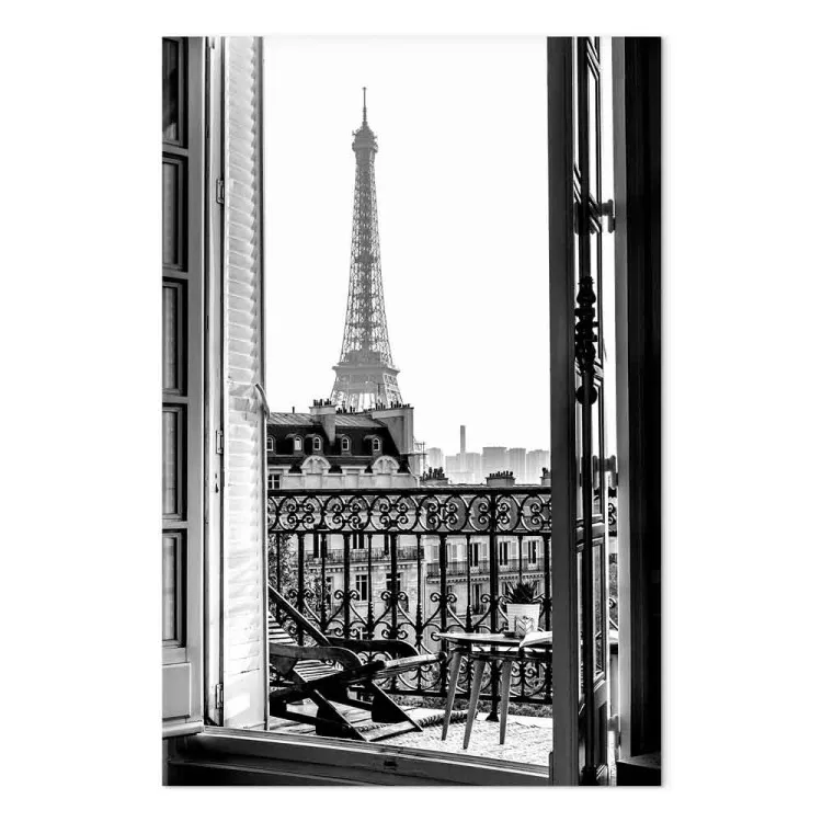 Blick vom Balkon (1-teilig) Hochformat - Architektur der Stadt Paris