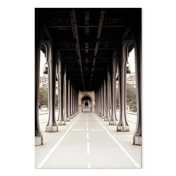 Brücke auf der Seine - Fotografie in Sepia der Architektur von Paris