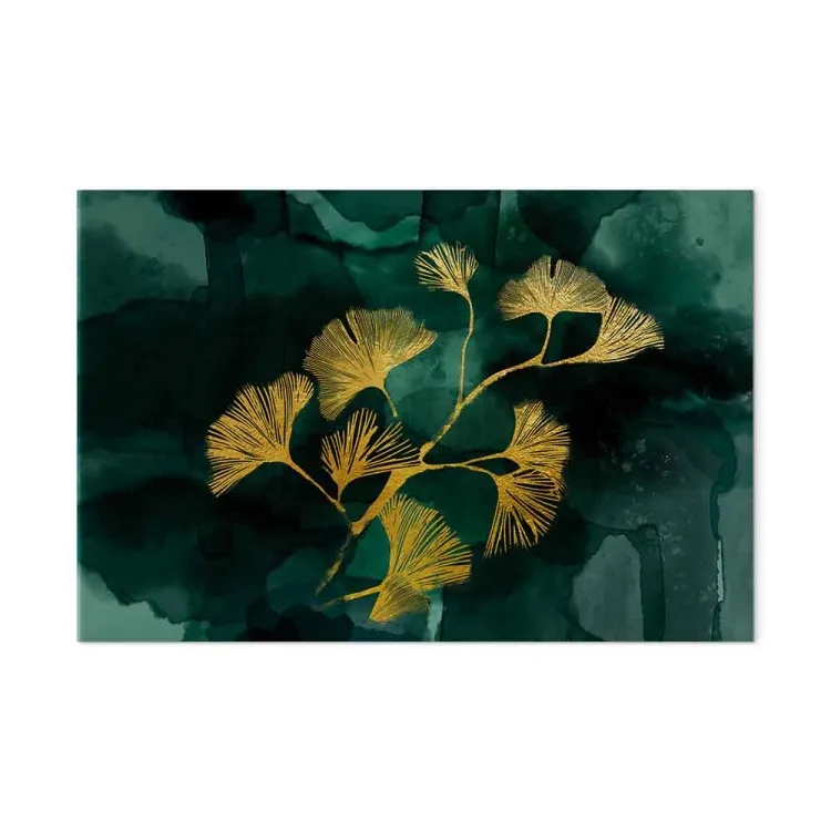 Goldene Ginkgos - Landschaft der Pflanze im Glamour-Stil