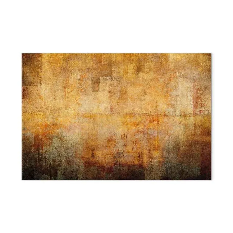 Kraft der Gedanken (1-teilig) Breit - Abstrakte orangefarbene Textur
