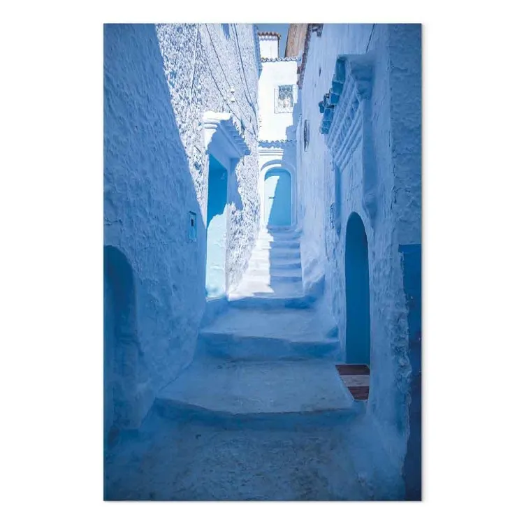 Architektur des Blaus (1-teilig) Hoch - Arabische Treppen in Marokko