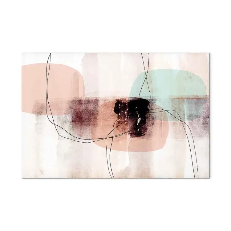 Zarte Farben (1-teilig) Breit - Abstraktes Aquarellmotiv