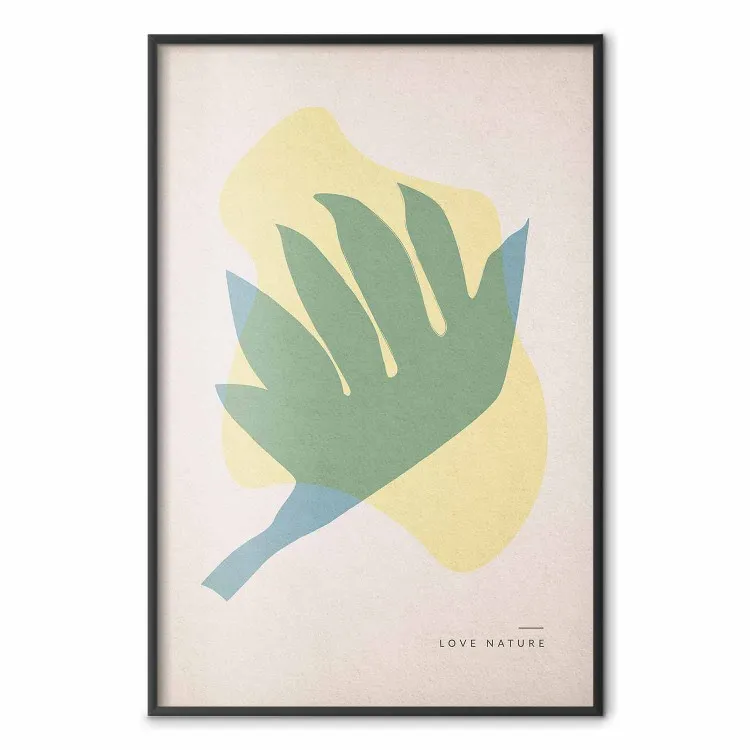 Liebe zur Natur - Abstrakte geometrische Figuren in Pastellfarben