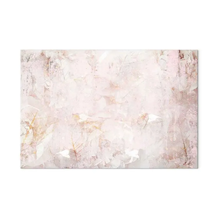Cremiger Nebel - Abstraktion mit verschwommenem Rosa und Weiß