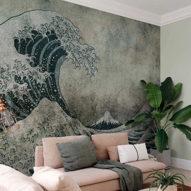 Die große Welle vor Kanagawa - Japanische Meereslandschaft mit Wellen