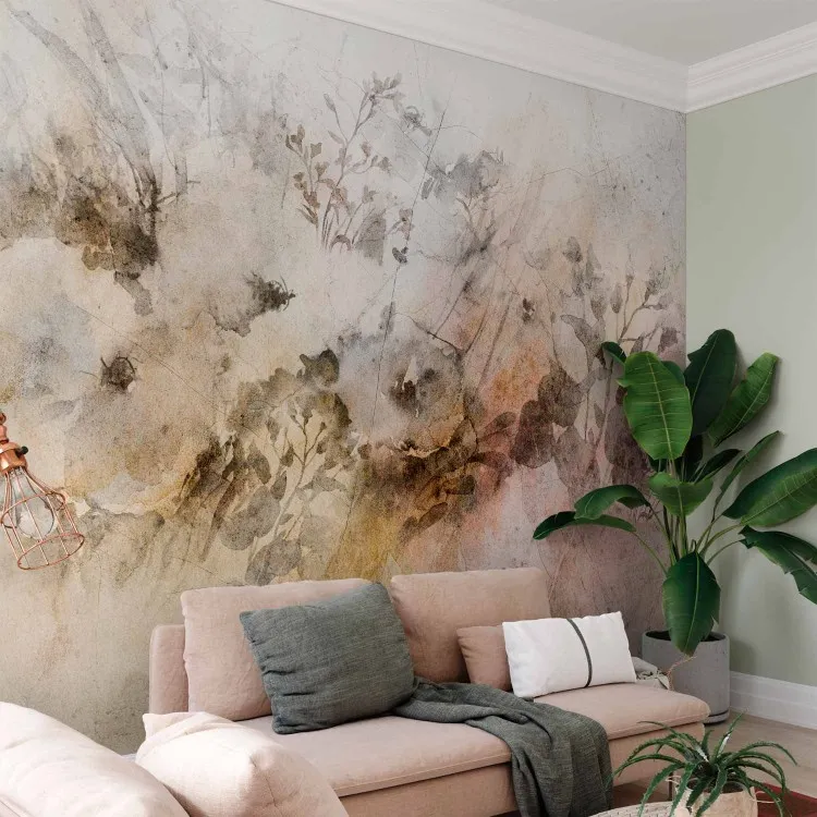 Sommerwiesenlandschaft - Blumenmuster von Feldblumen in Aquarell