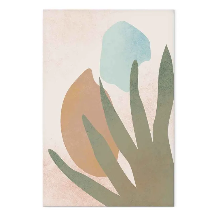 Agave in der Sonne (1-teilig) Hoch - Abstraktes Muster im Boho-Stil