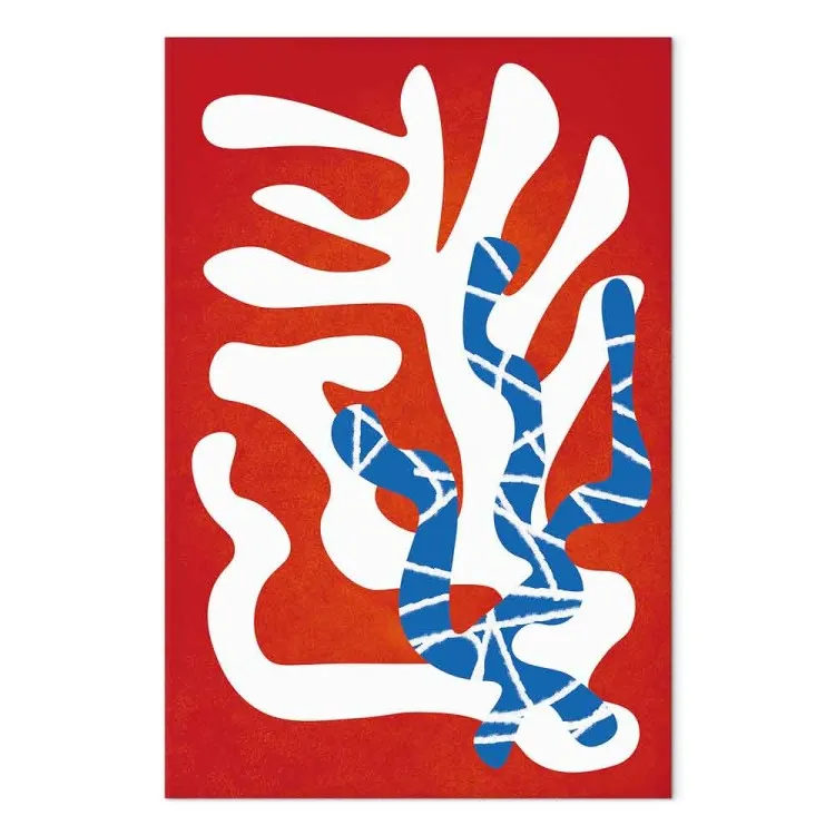 Wellende Kakteen - abstrakt, minimalistisches botanisches Motiv