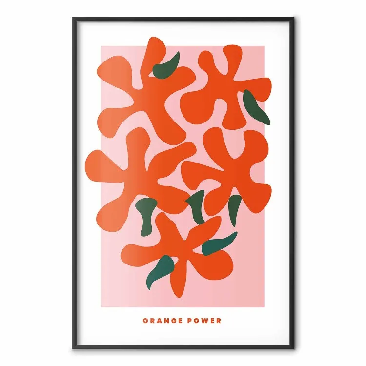 Orange Bouquet - Farbenfrohe Blumen und Beschriftungen