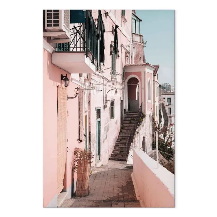 Architektur in Amalfi - ein Pastellgebäude in Süditalien