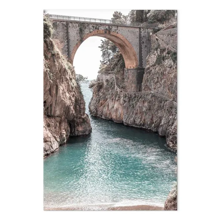 Die Brücke von Positano - Landschaft des italienischen Geländes, Hoch