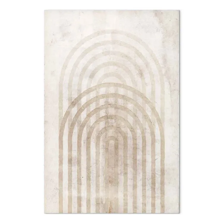 Braune Kreise - Abstraktion mit geometrischen Figuren