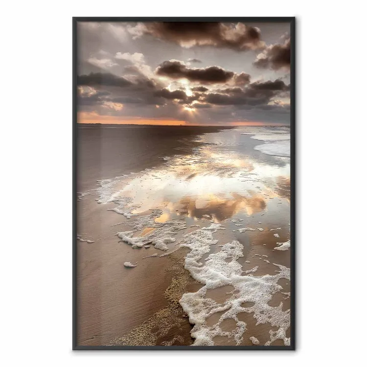 Gegenwärtige Ablenkung - Strandlandschaft vor Sonnenuntergang
