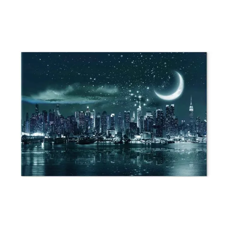 Mond über Manhattan (1-teilig) Breit - New York bei Nacht