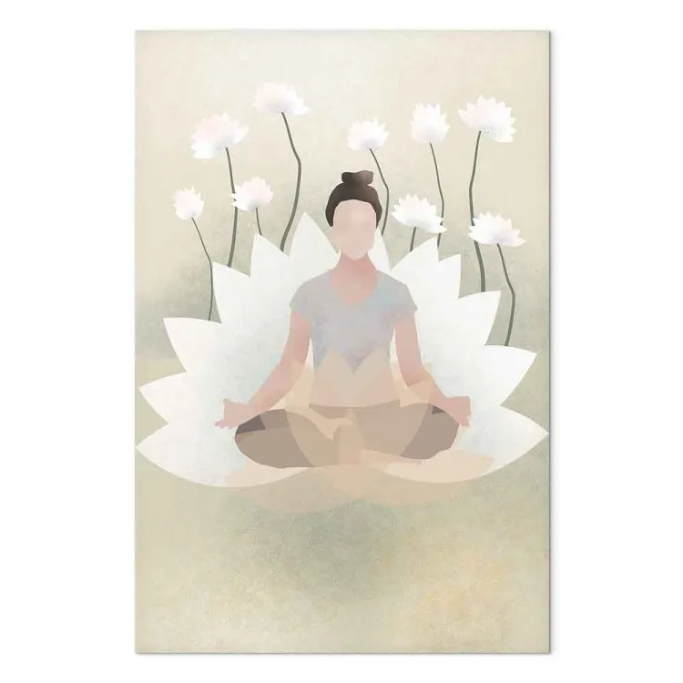 Liebesyoga (1-teilig) Vertikal - Blumenkomposition im Zen-Stil