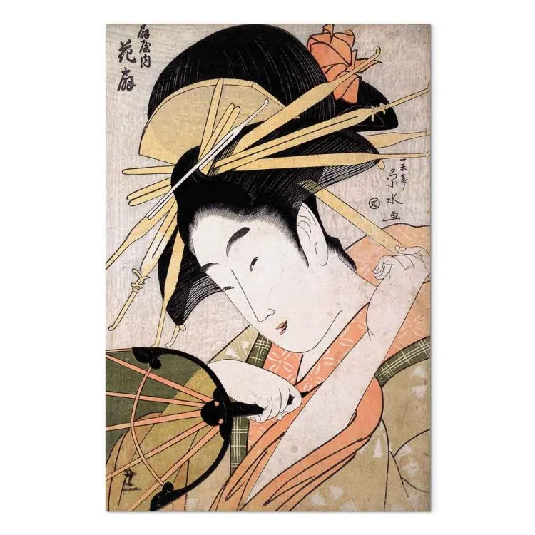 Ōgiyas Zuhause Hanaōgi - Porträt einer Frau aus Asien, Vertikal