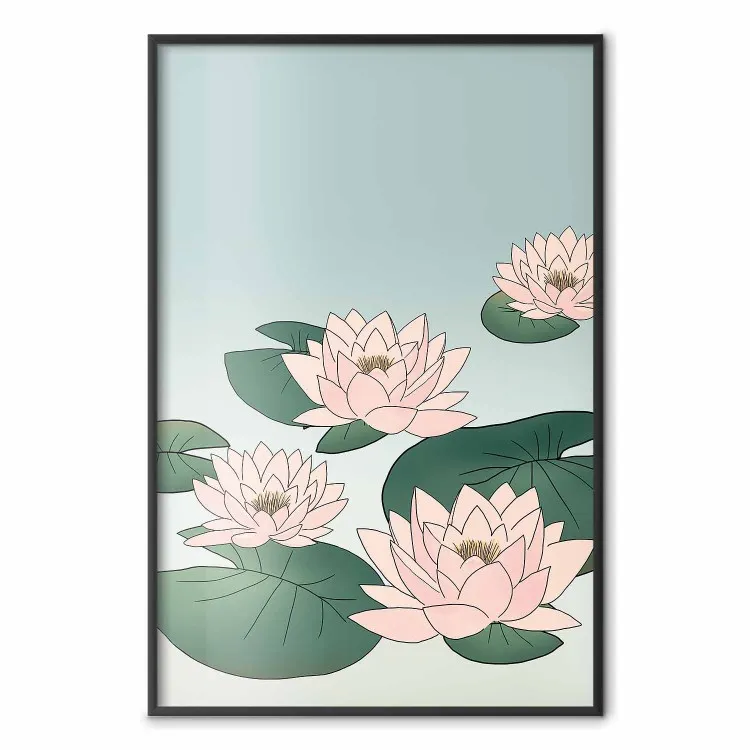 Pink Water Lilies [Poster]