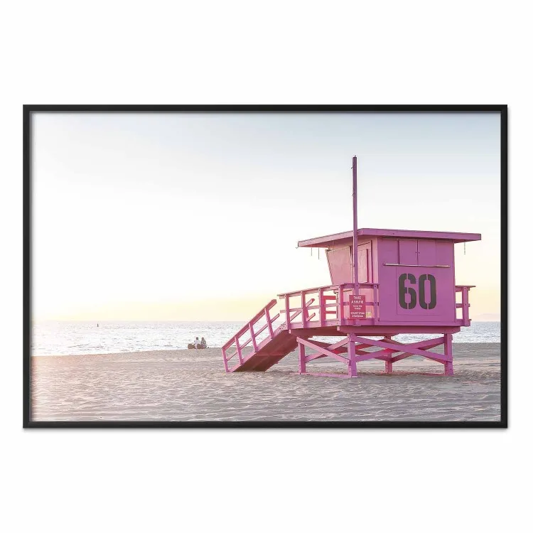 Sunset - View of the Lifeguards’ Headquarters on a Miami Beach