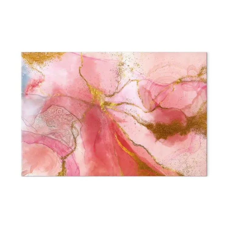 Rosa Fantasie (1-teilig) - Einzigartige Aquarellabstraktion