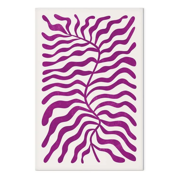 Geometrische Abstraktion (1-teilig) - Violette Formen und Figuren