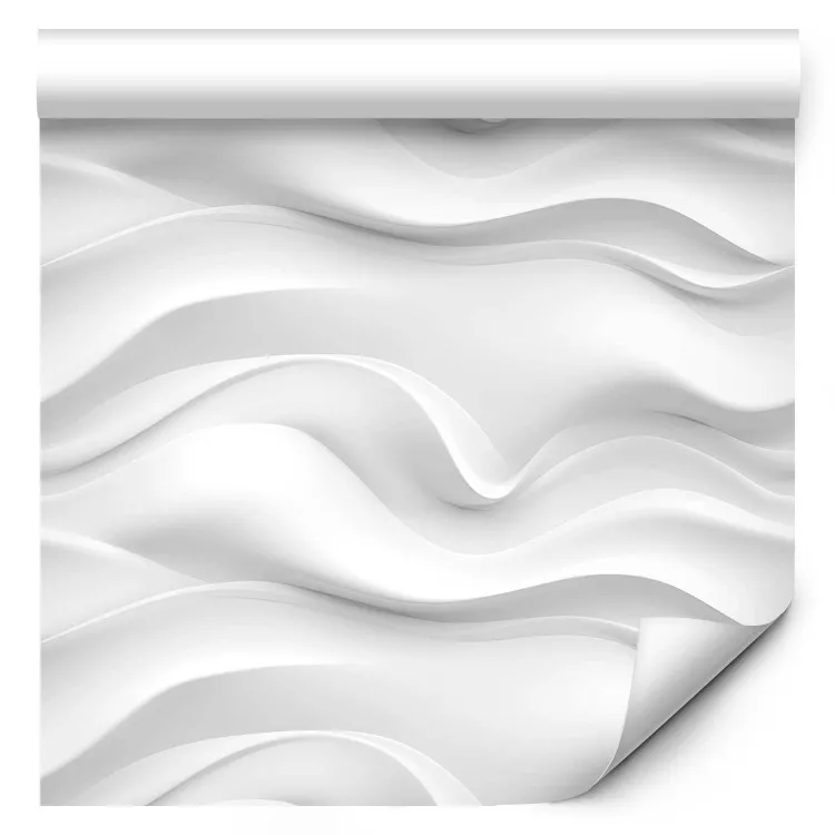 Wavy Pattern - White Spatial Repeating Waves