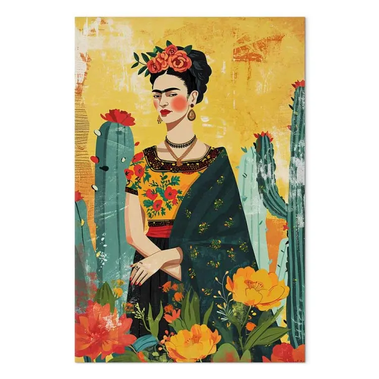 Frida Kahlo - An Artistic Representation of the Artist With Cacti