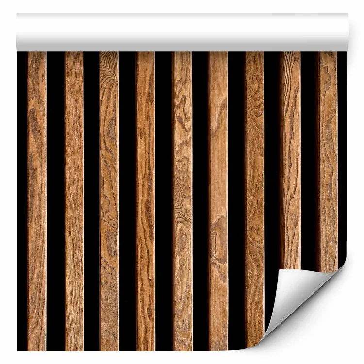 Paneele Tapeten - dekorative HolzLamellen im Vintage-Stil