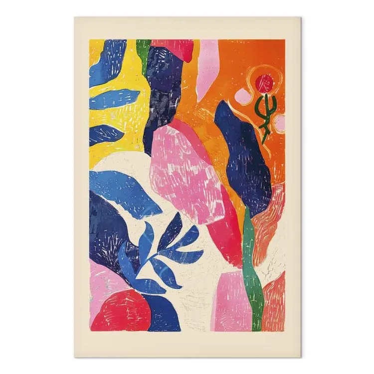 Colorful Abstraction - A Composition Inspired by the Work of Henri Matisse
