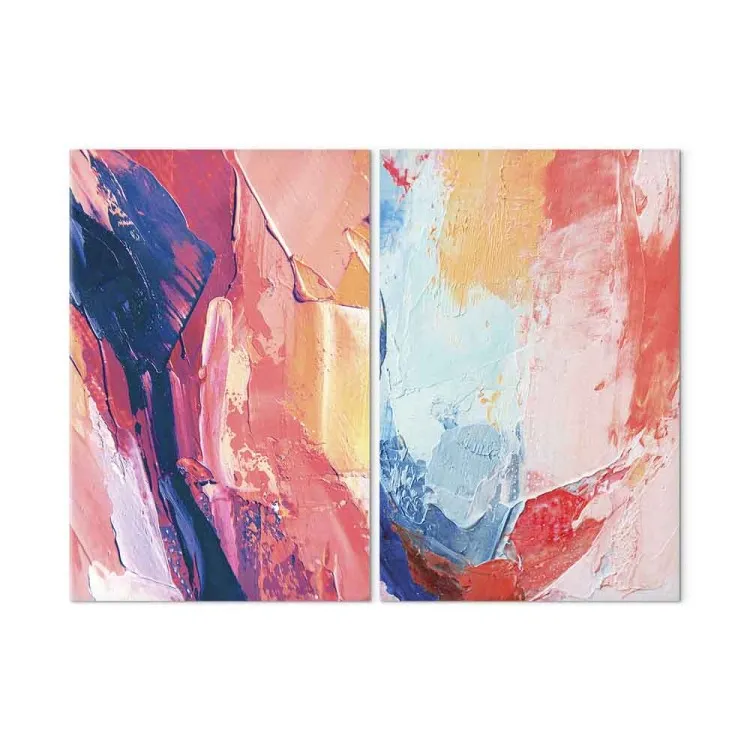 Color Impressions - Vibrant Hues with Accents of Contrasting Shades on Canvas