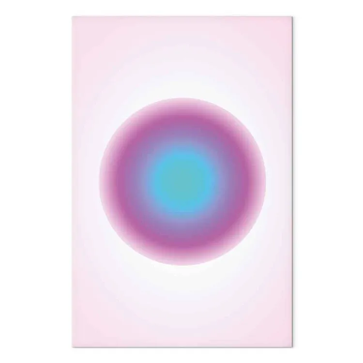 Color Pulse - Abstract Gradient in Circular Shape with Shades of Pink and Blue