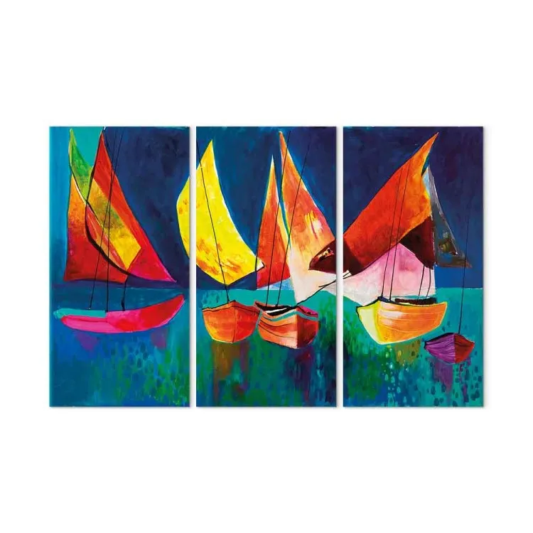 Bunte Segelboote